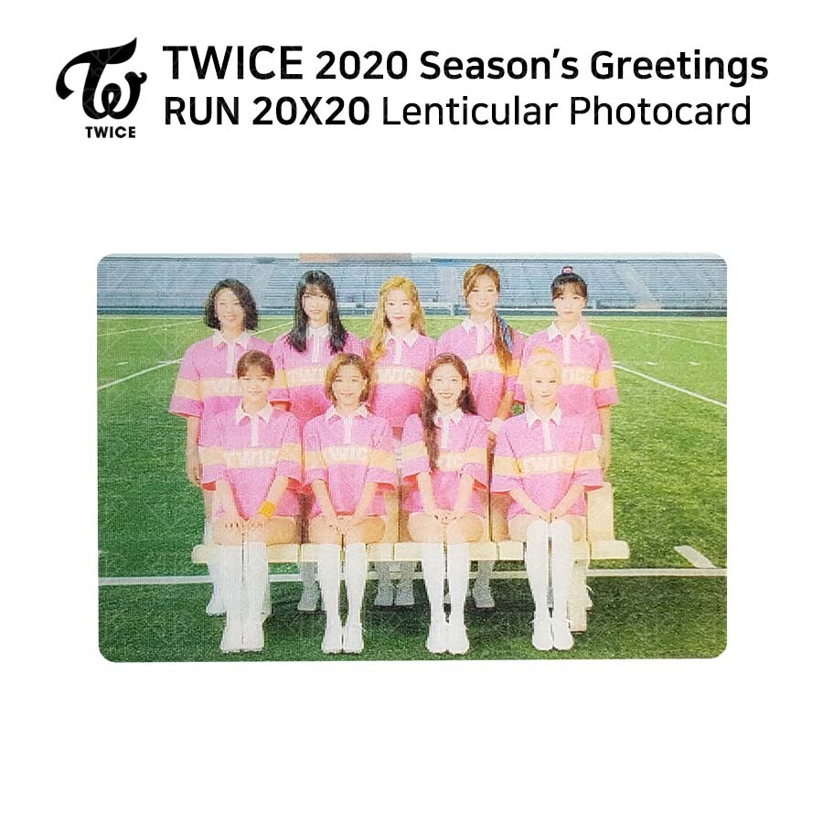 TWICE 2020 Season's Greetings RUN 20X20 Lenticular Photocard, $6.99