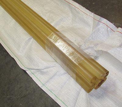 PEI (Polyetherimide) Round Rod, Translucent Amber,  1'' Diameter, 2' Length