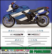 ADESIVI K1200 S 2005 2006 Weiß Blau Kit Komp...