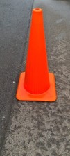 10 x Used Rubber Traffic Cones, rubber coated in colour PVC, 75 cm tall