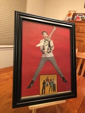 BIG 10x13 FRAMED CHEAP TRICK / RICK NEILSEN 1979 PHOTO SESSION MAGAZINE PROMO AD