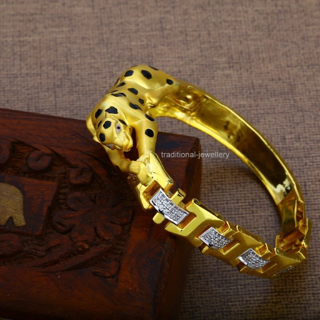 DS SALES combo of jaguar Mens Bracelet Gold-Plated Design Real Gold Looking  Wear For Boys,