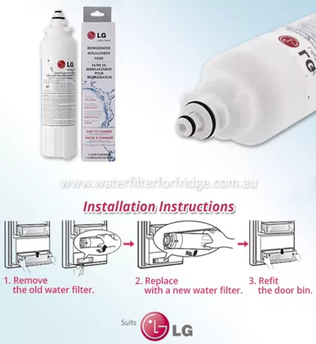 LG GENUINE FRIDGE FILTER ADQ73613401 FITS GF-AD701BSL.ASBRGAP or GF-5D712BSL - Picture 6 of 8