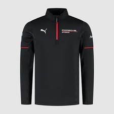 Porsche Motorsport PUMA Team Le Mans 1/4 Zip Jumper Sweatshirt Black Official