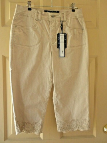 PERFECT FIT BEIGE CAPRIS NEW WITH TAG 