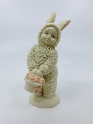 Dept 56 Snowbunnies ''A BASKET OF CHEER''. Snowbunny Snowbaby Great Easter Gift