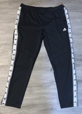 Adidas Women  s Climacool Trio 19 Training Track Soccer Pants Black/White Sz L
