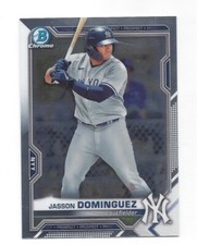 JASSON DOMINGUEZ BASE CHROME 2021 BOWMAN CHROME DRAFT BDC-77 .99 SHIP L814