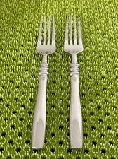 Gourmet Settings GON11 Stainless 2 Dinner Forks Glossy Flatware - 8 1/2"