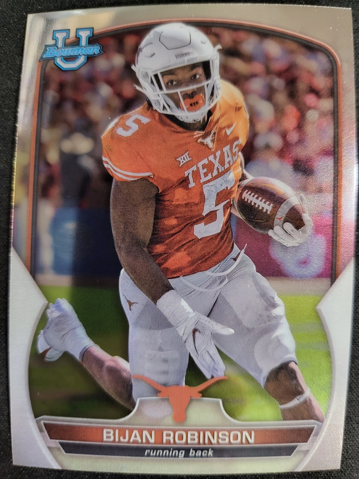 2022 Bowman Chrome U Bijan Robinson RC card #70 Falcons