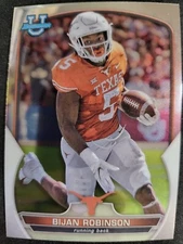 2022 Bowman Chrome U Bijan Robinson RC card #70 Falcons