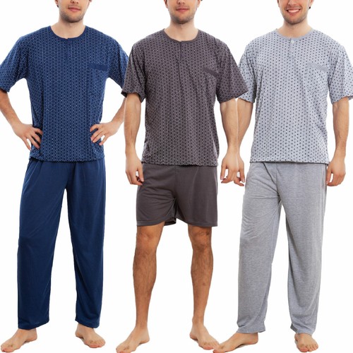 Pigiama uomo tre pezzi cotone maniche corte shorts pantaloni TOOCOOL  BE-2969 | eBay