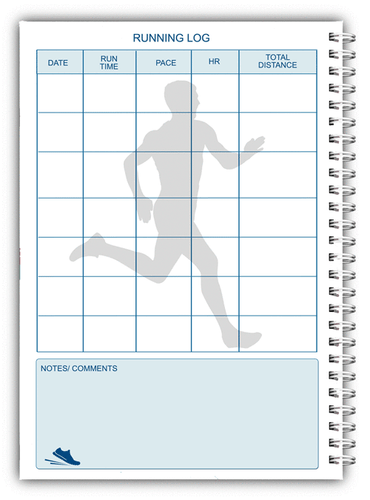 A5 PERSONALISED RUNNING JOGGING LOG BOOK DIARY 100 pages LADY MAN RECORD 03 - Picture 2 of 4