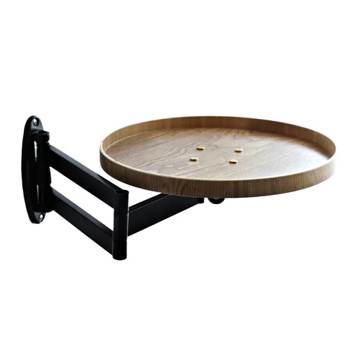 Wall Mounted Table Rotating Bedside Table Retractable Floating Desk - Picture 13 of 14