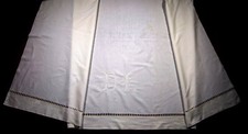 Bettlaken Bestickt Hand Des Monogramm „ DL 2m20 X 2m70 - Wäsche Deklassiert 2è @