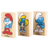 "Duvo+ Nagerspielzeug Dominos \"Die SchlüMpfe\" Aus Holz FüR Kleine Nager"