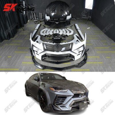 Fits Lamborghini URUS 2018-22 Half Carbon Bodykit Front Rear Bumper Hood Spoiler