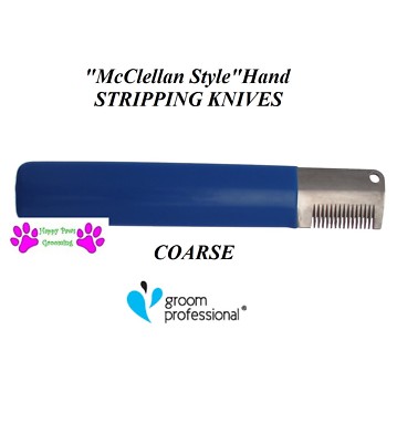 Groom Professional ''McClellan Style'' COARSE STRIPPING KNIFE Stripper Carding 