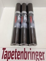 Vliestapete Rasch 3X 576412 (3Rollen) Lederoptik Muster Dunkel Braun Restposten