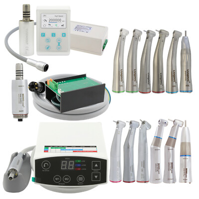 Brushless LED Electric Motor Dental 1:5 20:1 Handpiece Contra Angle Fiber Optic