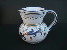 Deruta Italy Hand Painted Creamer 
