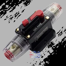 Marine Grade Gold Inline 12Volt 100 Amp Power Circuit Breaker manual reset Audio