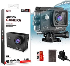 SJ4000 Action Camera 4K30Fps Wifi Camera 40MP UHD Image 170°FOV 5X