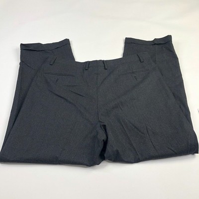 Zanella DUNCAN Italy 100% Wool Pleated Gray Dress Pants 38 (37W 30L)
