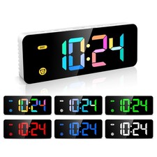 Alarm Clock for Kids -Digital Clock with 7 Color, 4 Dimmable Backlight  3 Ad...