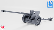 Pak 43/41 - 8.8cm Wheels Or Stand Model 3D Print Multiple Scales 1:35?1:16