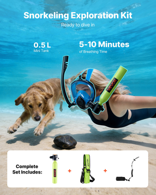 #ad #ad VEVOR Mini Scuba Tank 0.5L Portable Diving Tank for Underwater Breathing Reusa $94.05