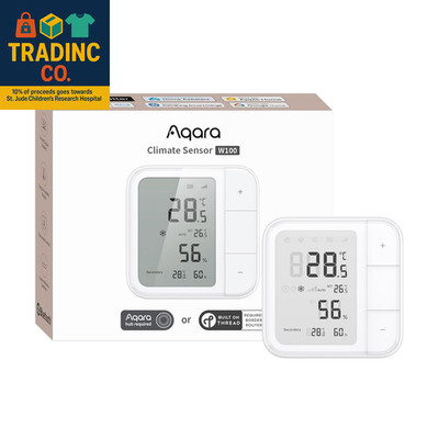 Thread/Zigbee Smart Climate Sensor W100,Temperature and Humidity Monitoring,Wire