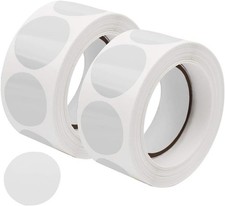 1000 Pcs Clear Retail Package Seals, 1 Inch Round Circle Wafer 1 inch,