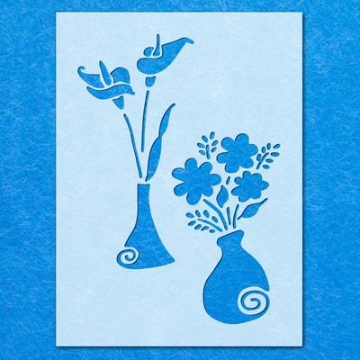Blumen Vase Schablone, Mylar Airbrush Malerei Wandbild Basteln