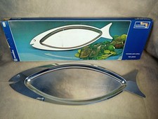 ⭐ Quality Stainless Steel Fish Platter 18" - Tramontina - Fish Shaped Platter