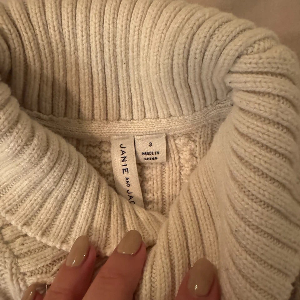 Janie And Jack Boys Red Plaid Shirt And Cream Sweater Christmas  Size 3T - Image 3 of 4