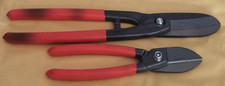 2 x NWS Gilbow Tin Snips 8" / 12" Made In Germany Straight Cut