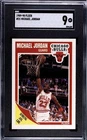 Fleer 1989-90 Michael Jordan #21 Chicago Bulls Basketball Card SGC 9 MT