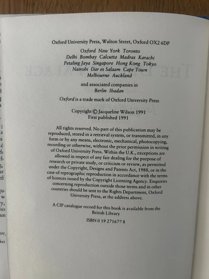 The Dream Palace by Jacqueline Wilson 1st Edition 1991 HBDJ Very Scarce - image 3 of 4