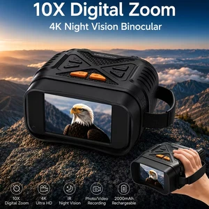 4K Night Vision Goggles Infrared Binoculars 800m Full Dark Hunting Camera HD