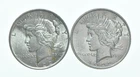 1922 & 1922 Peace Silver Dollar $1 Bullion Collection Lot *193