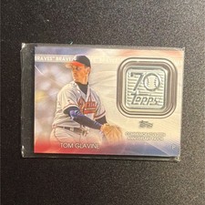 Topps 2021 Update Tom Glavine 70th Anniversary Patch T70P-TG Braves Baseball