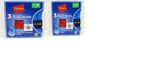 2 NEW BOYS 3 PAIRS OF HANES BOXER BRIEFS TAGLESS LIGHTWEIGHT WICKING L 14/16