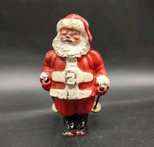 BARCLAY Santa Claus 3" Christmas Painted Lead Figurine USA NO SKIS- READ 
