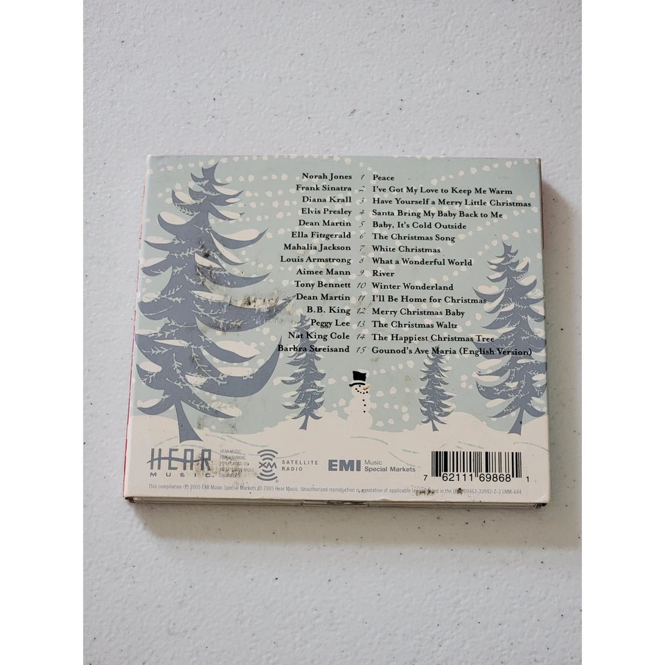 HEAR MUSIC Music CD Size Red White Blue Christmas Winter Holiday Compilation — 第 2/2 张图片