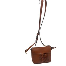 Tory Burch Miller Logo Leather Crossbody Bag Camel excellent condition