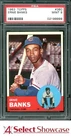1963 TOPPS #380 ERNIE BANKS CUBS HOF PSA 9