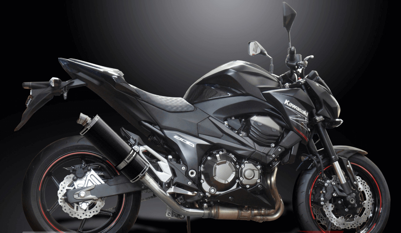 Échappement carbone Z800 Kawasaki résistant à la chaleur pour remplacer le pot d'origine lourd