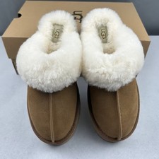 UGG Women's Scuffette II Slipper Chestnut Suede Upper Wool Lining Size 6-11 GIFT