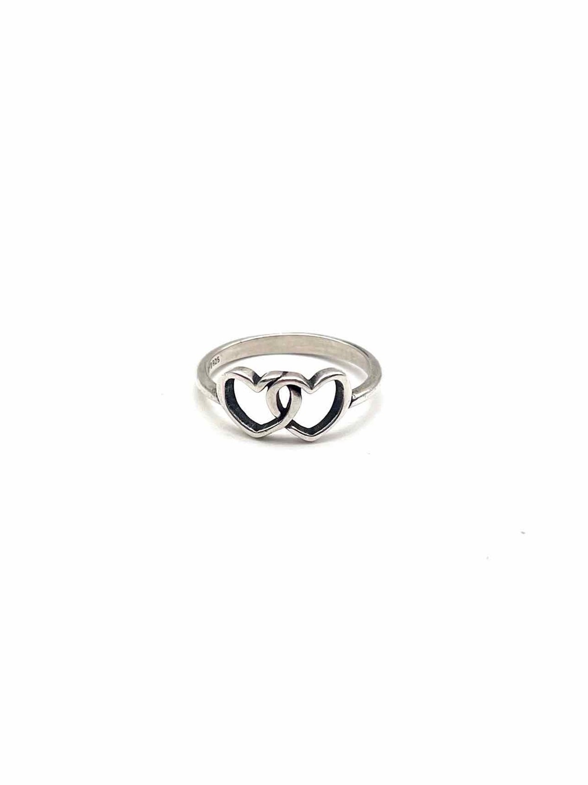 James Avery Size 6 Silver Interlocking Sterling S… - image 1